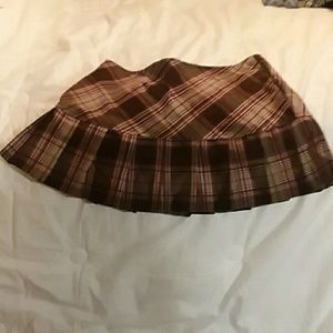 Brown mini skirt